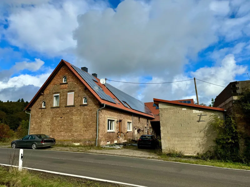 Außenansicht - Haus kaufen in Ruppertsecken / Obertierwasen - Einfamilienhaus mit Stallgebäuden