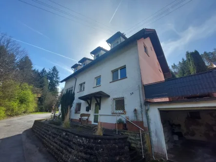 Ansicht  - Haus kaufen in Walldürn - EFH + ELW mit großem Garten für den Handwerker