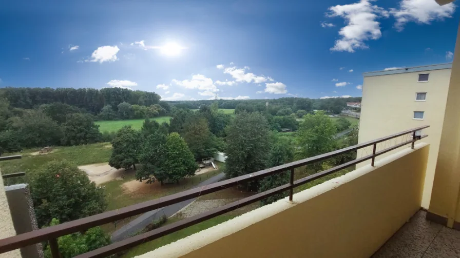 Ausblick vom Balkon