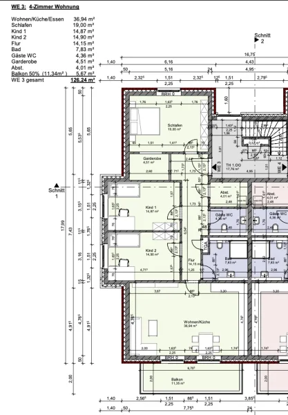 Grundriss Wohnung 3