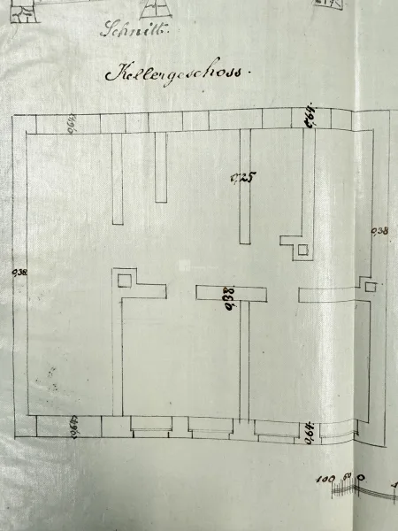 Das Kellergeschoss Vorderhaus