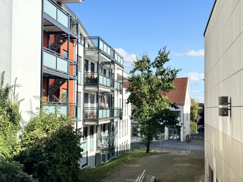 Die Rückseite stadteinwärts zum Schweriner See  - Wohnung mieten in Schwerin - Zweitbezug im Holzmassivbau – Modernes Wohnen im Herzen der Schweriner Altstadt!