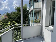 Balkon mit Grün