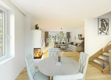 virtuelle Gestaltungsidee (Space Renovator) - Haus kaufen in Hamburg - Neuer Kaufpreis: End-Reihenhaus in grüner Lage von Blankenese mit Raum für Ihre Ideen