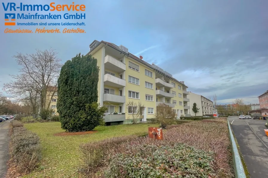Titelbild - Wohnung kaufen in Würzburg - Zentrales Wohnen mit Charme: Vermietete 3-Zimmer-Wohnung in Bestlage