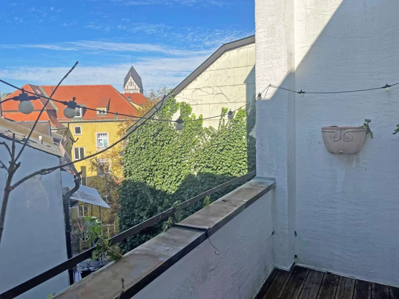 Balkon Blick Richtung St. Anna Kirche