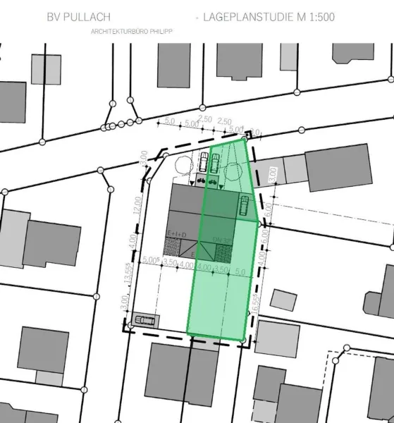 Lageplan mit Kennzeichnung