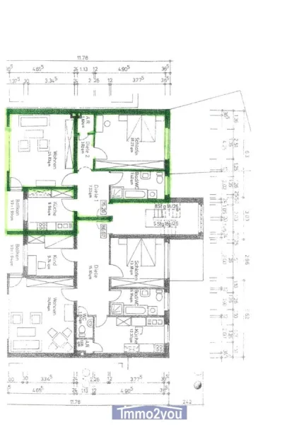 Beispielwohnung 1.OG Grundriss