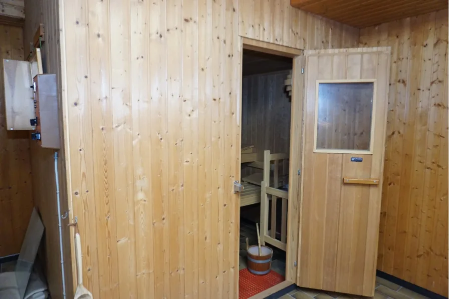 Sauna im Keller