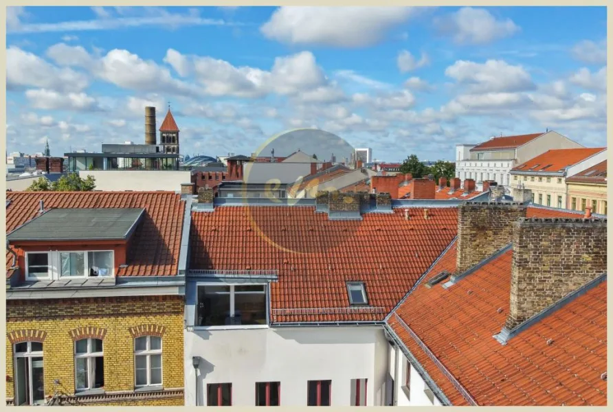 Blick auf Dachbalkon