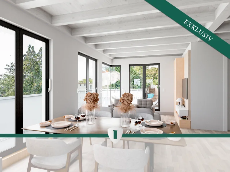 Visualisierung Wohnbereich - Wohnung kaufen in Berlin / Hermsdorf - Stylische Maisonette-Wohnung in bester Lage von Hermsdorf