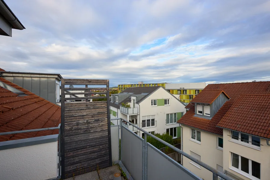 Ausblick vom Balkon 