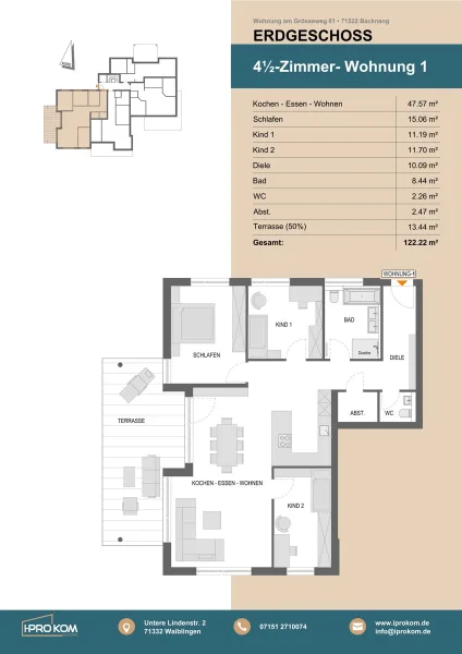 Grundriss 4,5-Zi-WHG EG