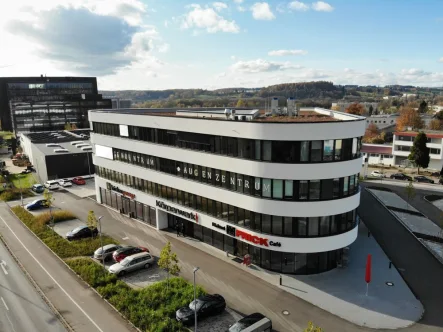 Luftbild - Büro/Praxis mieten in Weingarten - Syrlin Quartier - Moderne Büro-/Praxisfläche in exponierter Lage von Weingarten