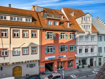 Strassenansicht - Laden/Einzelhandel mieten in Ravensburg - Ansprechende Ladenflächen in historischem Wohn- und Geschäftshaus in der Ravensburger Oberstadt