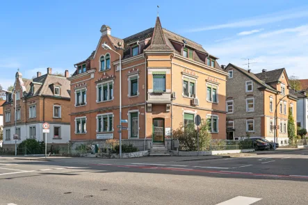 Ansicht Süd-West - Haus kaufen in Ravensburg - Repräsentatives Mehrfamilienhaus aus der Gründerzeit - in bester Lage von Ravensburg