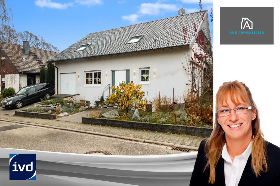 Außenansicht - Haus kaufen in Eimsheim - Modernes und exklusives Wohnen in Feldradlage * mit Pool * keine Käuferprovision