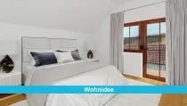 Schlafzimmer-Wohnidee