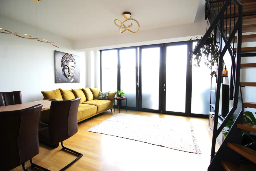 Wohnzimmer - Wohnung kaufen in Montabaur - Urbanes wohnen mit modernem Flair, mitten in Montabaur