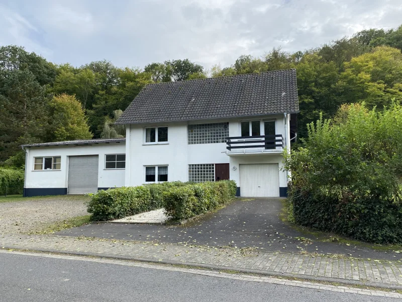 Frontsicht 1 - Haus kaufen in Gönnersdorf - Repräsentatives Wohn- und Geschäftshaus im idyllischen Pfingstbachtal Nähe Bad-Breisig