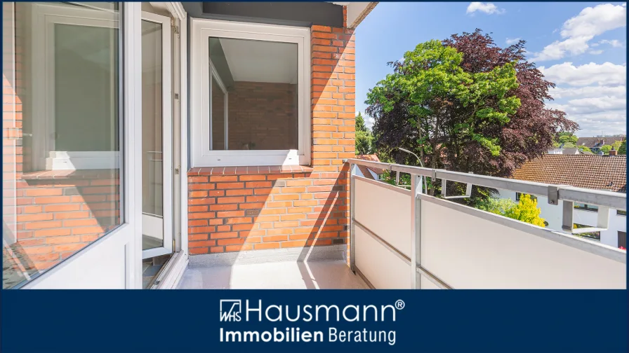 Balkonansicht - Wohnung kaufen in Hamburg - Sonnenwohnung in grüner Lage von Hamburg-Stellingen!
