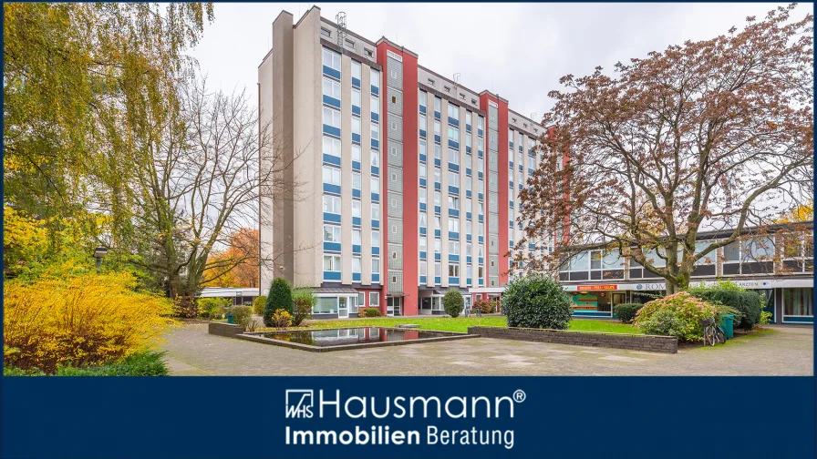 Hausansicht - Wohnung kaufen in Hamburg - Wohnen mit traumhaftem Ausblick in Hamburg-Wandsbek!