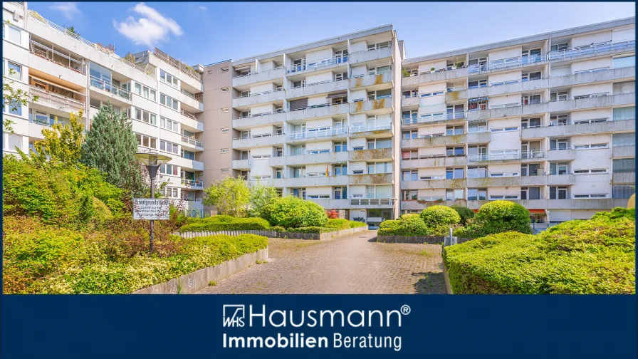 Hausansicht - Wohnung kaufen in Hamburg - Kapitalanlage mit tollem Ausblick inklusive in Hamburg-Niendorf!