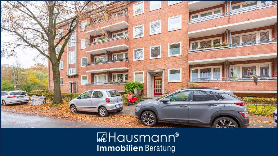 Hausansicht - Wohnung kaufen in Hamburg - Grüne und ruhige Lage in Hamburg-Eilbek!