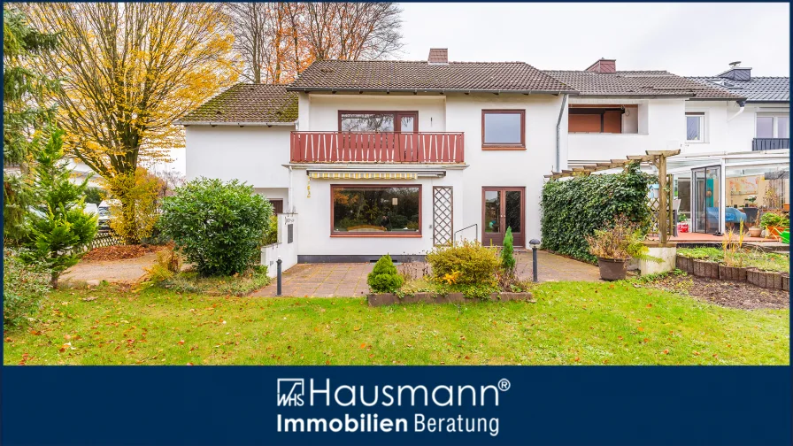 Hausansicht - Haus kaufen in Norderstedt - Endreihenhaus für Gartenliebhaber am Ossenmoorpark in Norderstedt-Harksheide Süd!