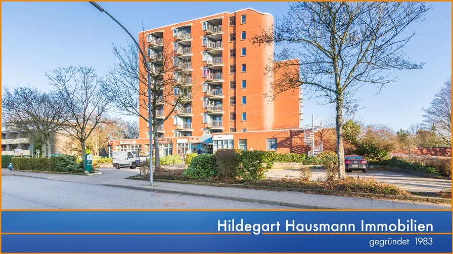 Hausansicht - Wohnung mieten in Norderstedt - Nur 5 Gehminuten zum Herold-Center: Möbliertes wohnen in Norderstedt-Garstedt