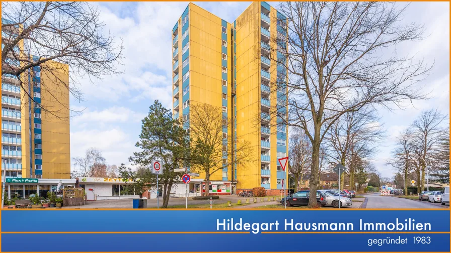 Außenansicht - Wohnung mieten in Norderstedt - Einmaliger Ausblick in Norderstet-Harksheide Süd!