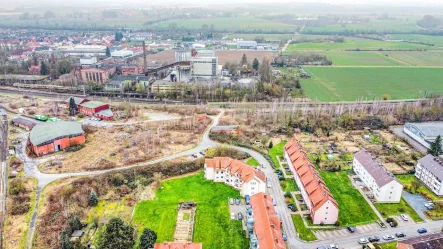 Luftbild 1 - Grundstück kaufen in Northeim - 2,3 ha Grundstücksareal mit Planungsentwurf für Wohnbebauung