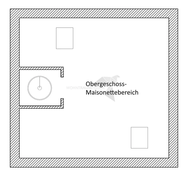 Grundriss DG 4 Raum Whg. Obergeschoss