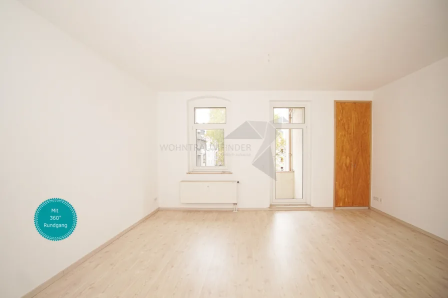 Wohnung mit 360° Rundgang - Wohnung mieten in Chemnitz - ++ Entspannt umziehen! 1 Monat kaltmietfrei ++ 2-Raum-Wohnung mit Balkon, Aufzug und Stellplatz