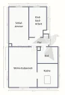 Grundriss 3 Raum DG-Whg., Dachgeschoss rechts