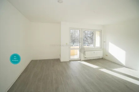 Wohnung mit 360° Rundgang - Wohnung mieten in Chemnitz - !! WG-geeignete Wohnung in C-Bernsdorf !! Gemütliche 3 Raum-Whg. mit Balkon und Tageslichtbad