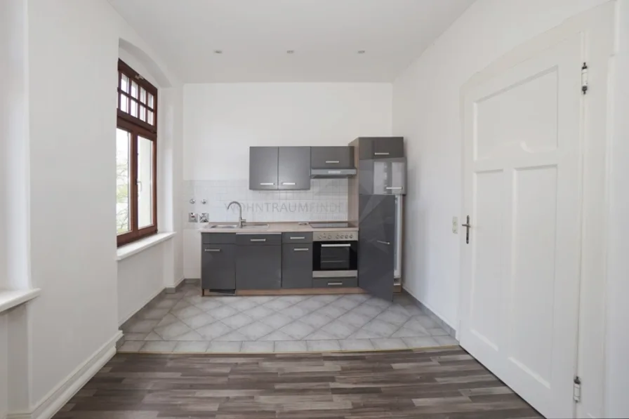 Küche - Wohnung mieten in Zwickau - Modern sanierte Altbauwohnung mit Einbauküche am Schlobigpark