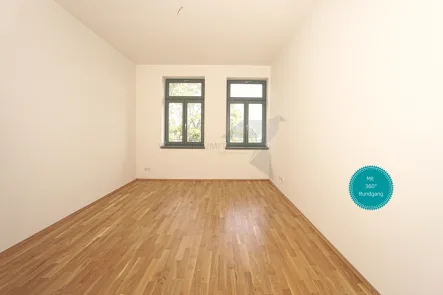 Wohnung mit 360° Rundgang - Wohnung mieten in Chemnitz - Hochwertige 3-Raum-Whg. mit XXL-Balkon, Fußbodenheizung und Aufzug