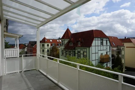 Balkon - Wohnung mieten in Zwickau - Große 4-Raum-Maisonette-Wohnung in Marienthal