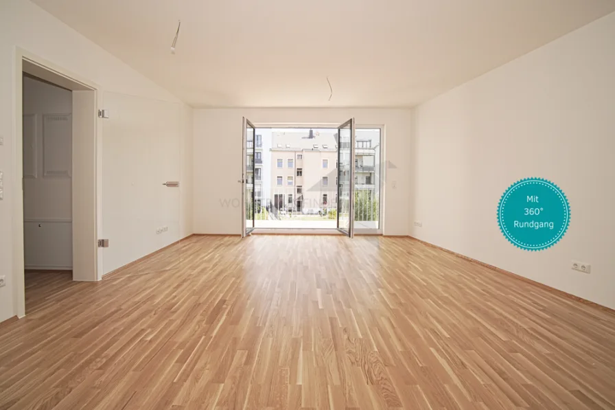 Wohnung mit 360° Rundgang - Wohnung mieten in Chemnitz - !! Erstbezug !! Hochwertige 4-Zimmer-Wohnung mit TG-Stellplatz, 2 Bädern und 2 Balkonen