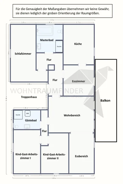 Grundriss Lessingstr.12-1.OG, WE03