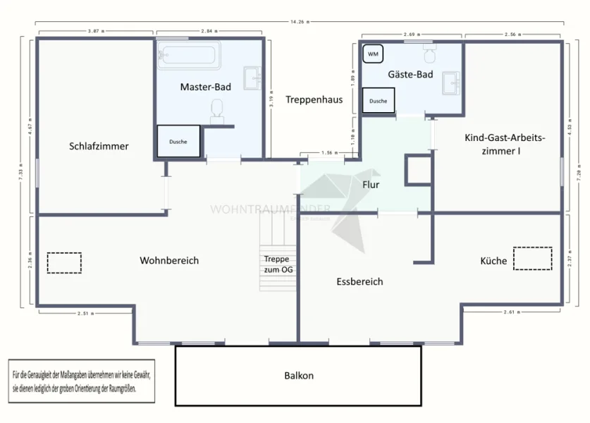 Grundriss Lessingstraße 12, DG Untergeschoss