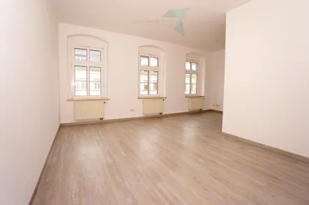 Wohn-Essbereich - Wohnung mieten in Chemnitz / Zentrum - Wohnen am Brühl - sanierte 2 Raum Wohnung mit Balkon, Aufzug und Tageslichtbad