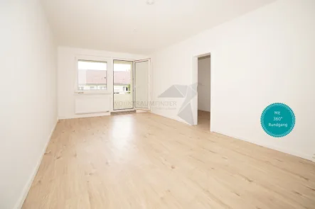 Wohnung mit 360° Rundgang - Wohnung mieten in Chemnitz - Ebersdorf, Chemnitz - Sanierte 4-Raum-Whg. mit Tageslichtbad und Balkon in C-Ebersdorf