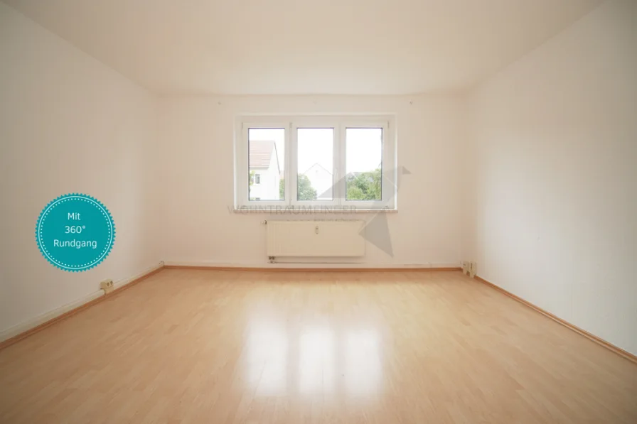 Wohnung mit 360° Rundgang - Wohnung mieten in Chemnitz - Ebersdorf, Chemnitz - Wohnen im Grünen - ruhige 3-Raum-Wohnung in Chemnitz-Ebersdorf