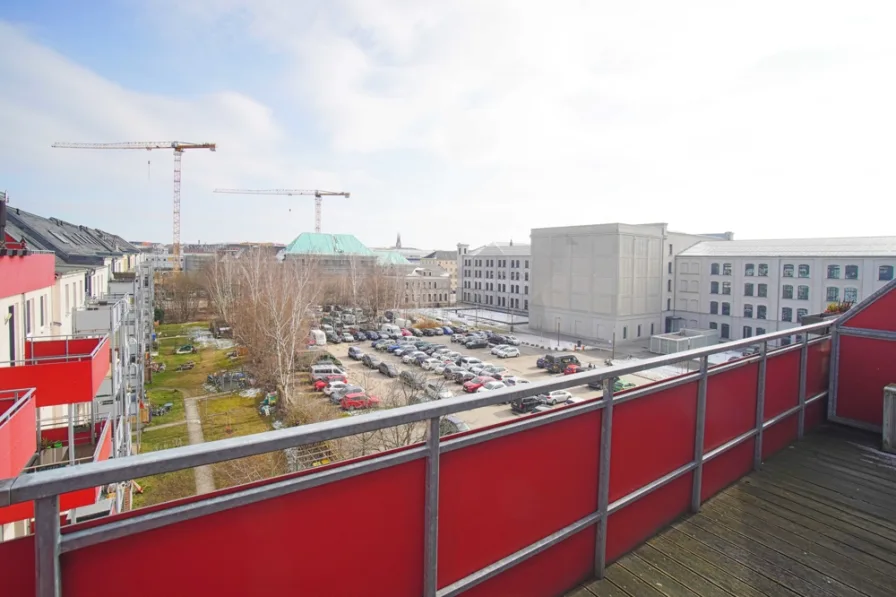 Balkon und Ausblick