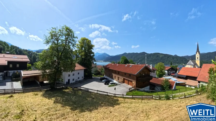 See - Berge - St. Sixtus - Grundstück kaufen in Schliersee - *** Schliersee-Ortsmitte ** Seeblick ** Bergblick ** 2 Minuten zum See **