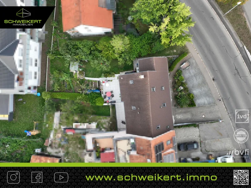 Luftbild - Haus kaufen in Trossingen - Renditestarkes MFH in Top-Lage: 5 Wohneinheiten mit jährlichen Mieteinnahmen von 33.480 €