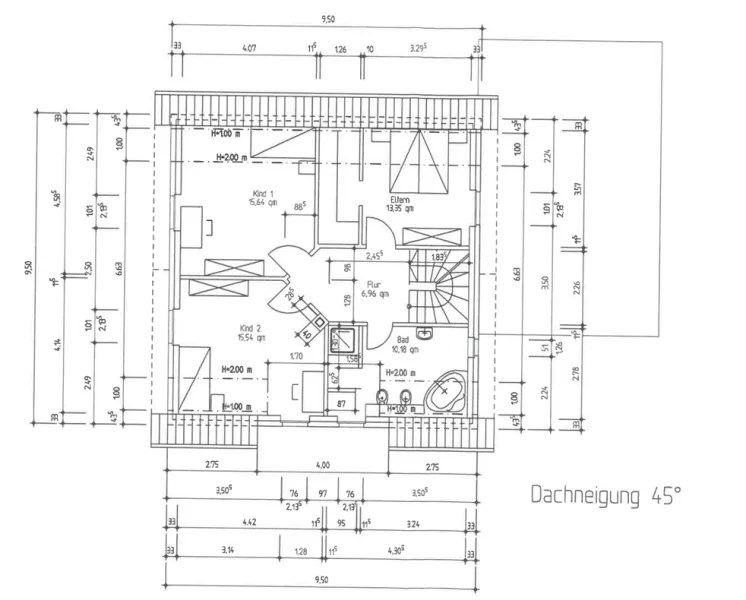 Grundriss Dachgeschoss