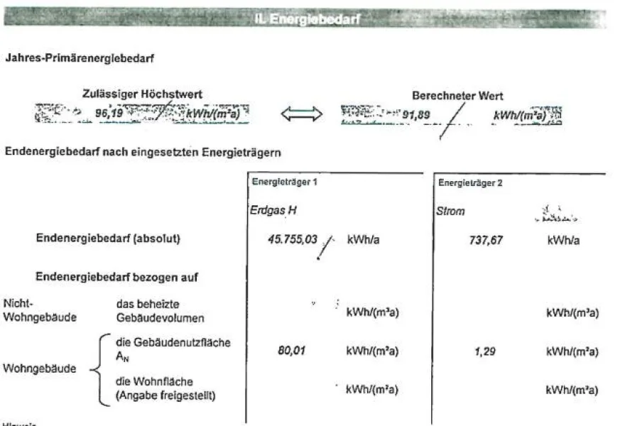 Energieausweis